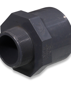 Reducing nipple, PVC, 75/90 mm - 2" o.t.